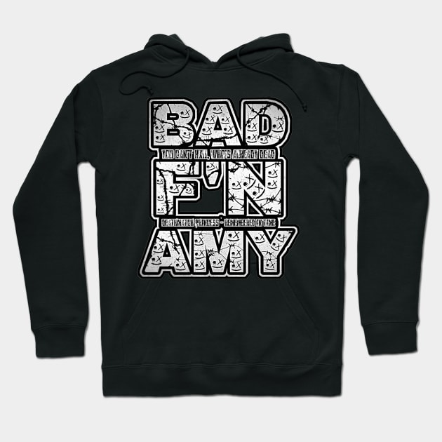 BAD AMY ''BAD F'N AMY'' (ECW PARODY) BLACK N WHITE (NEGATIVE) Hoodie by KVLI3N